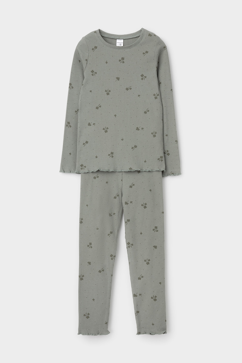Пижама для девочки, артикул: К 1618-1, цвет: зеленый