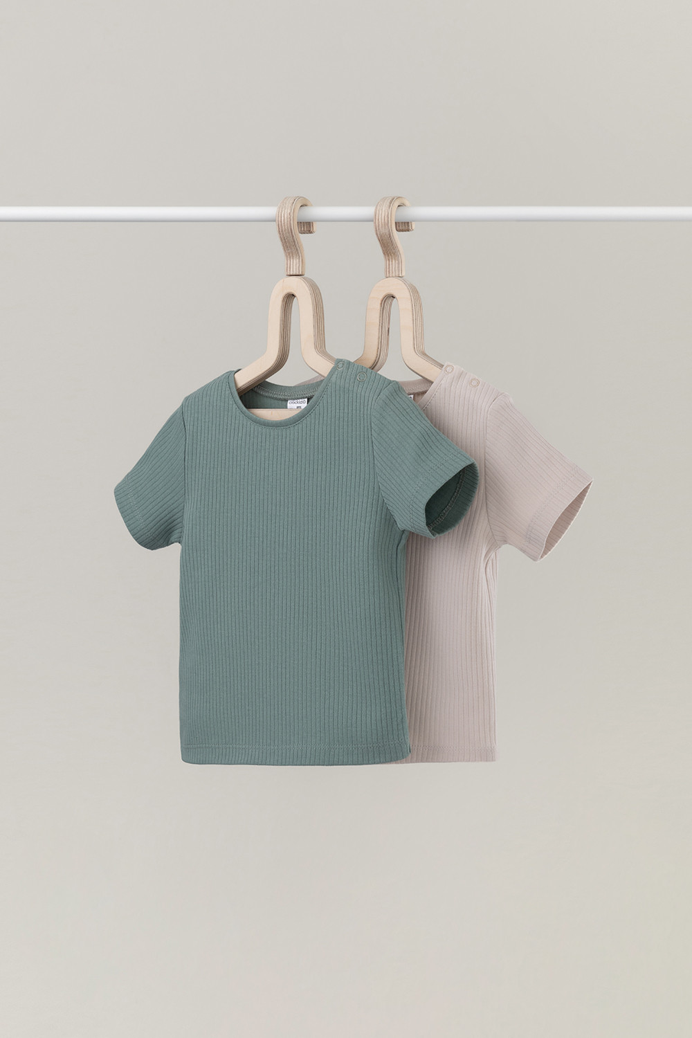 Футболка для новорожденных, артикул: К 302521-2уп, цвет: бежевый