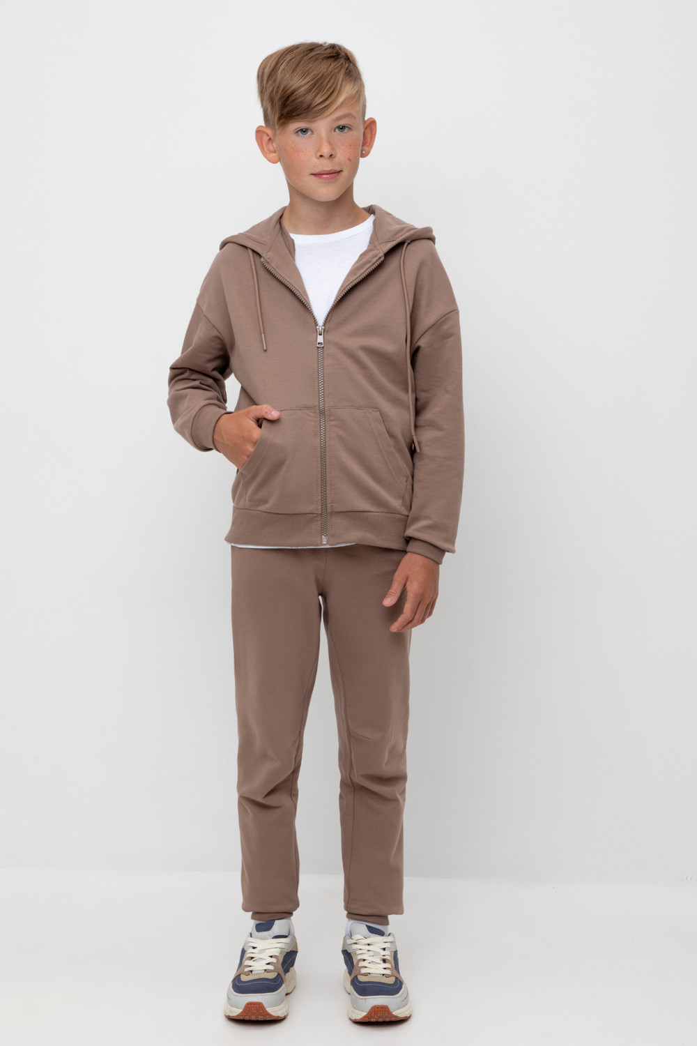 Брюки, артикул: К 400569, цвет: коричневый