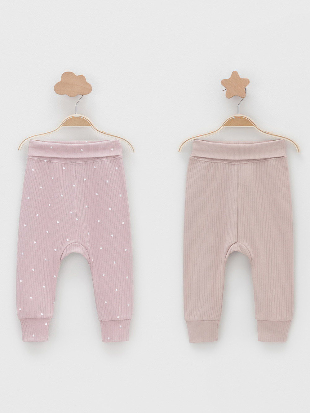 Брюки для новорожденных, артикул: К 400715-2уп, цвет: розовый