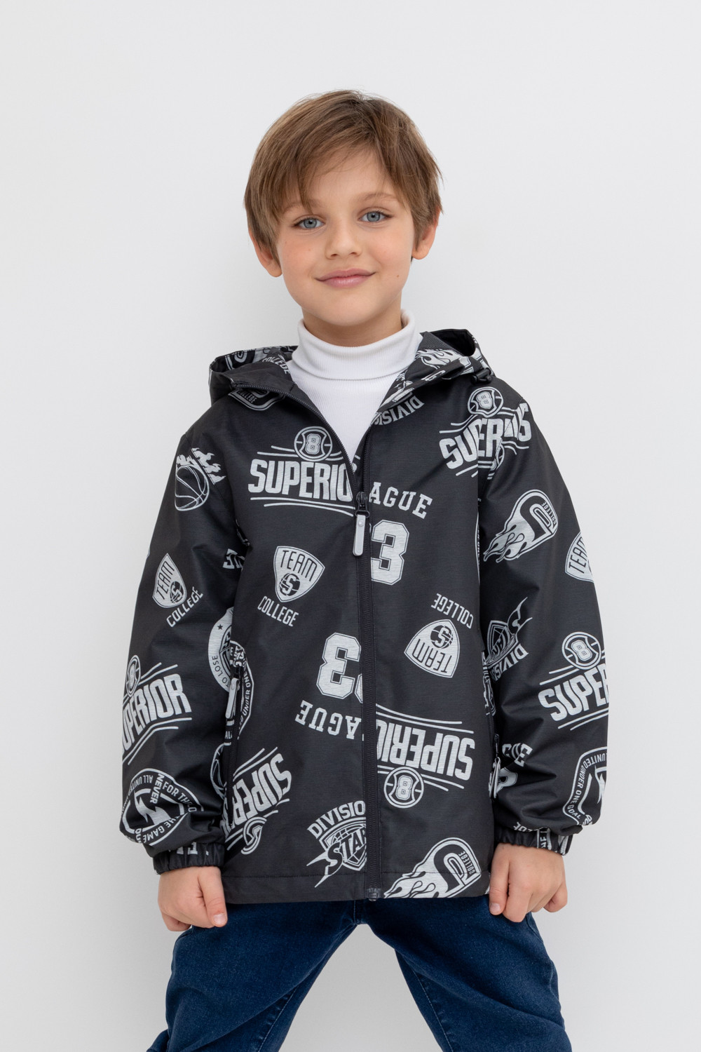 Куртки для мальчика, артикул: ВК 30141/н/2 ГР, цвет: черный3