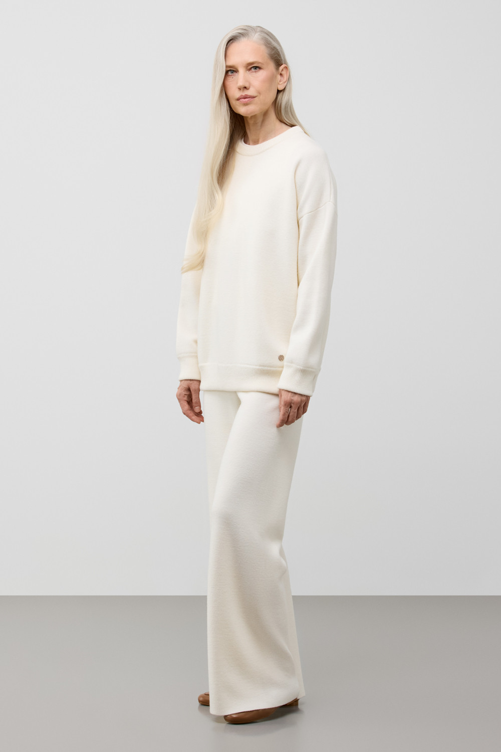 Брюки женские для мам, артикул: ЕВ 440/ш, цвет: бежевый