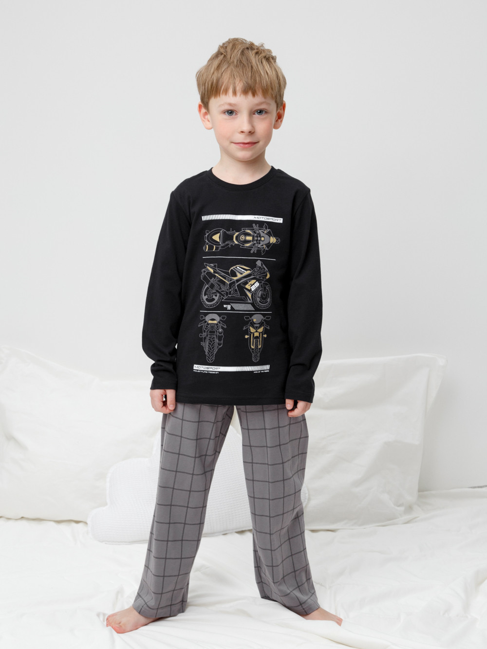 Пижама для мальчика, артикул: К 1600, цвет: черный3