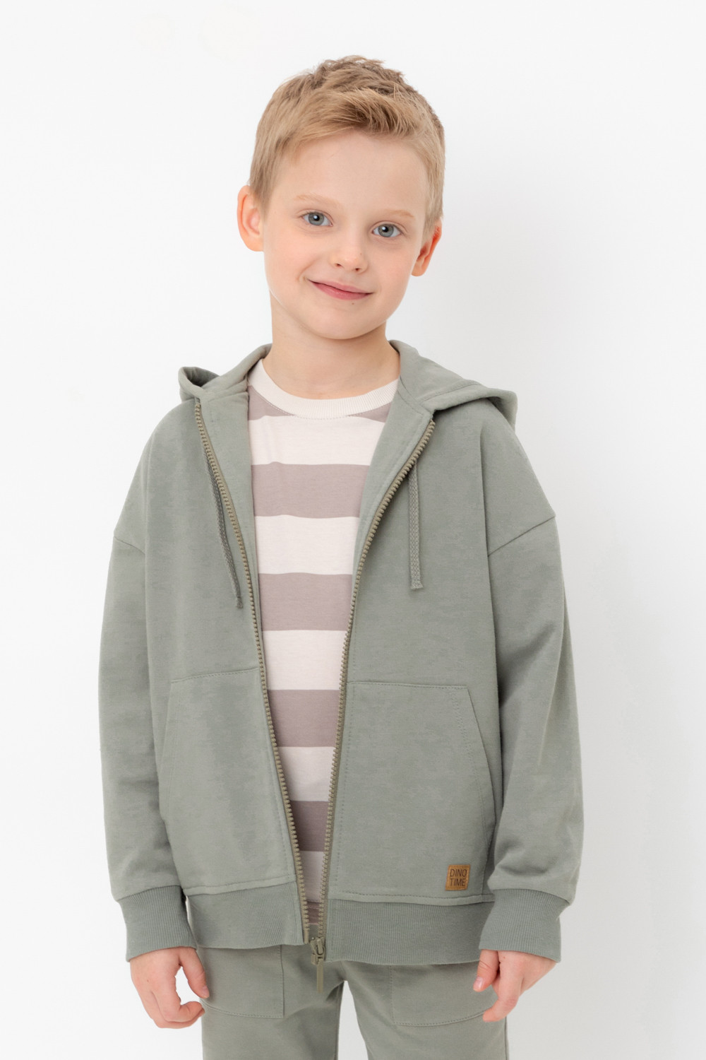 Жакет для мальчика, артикул: КР 302679, цвет: зеленый