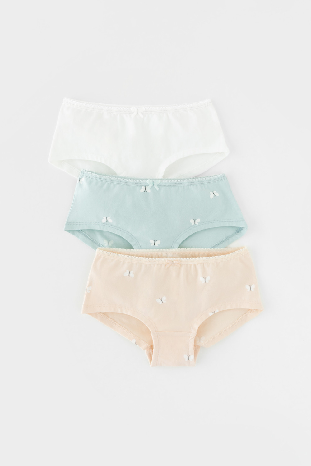 Трусы для девочки, артикул: К 1964-3уп, цвет: светло-голубой