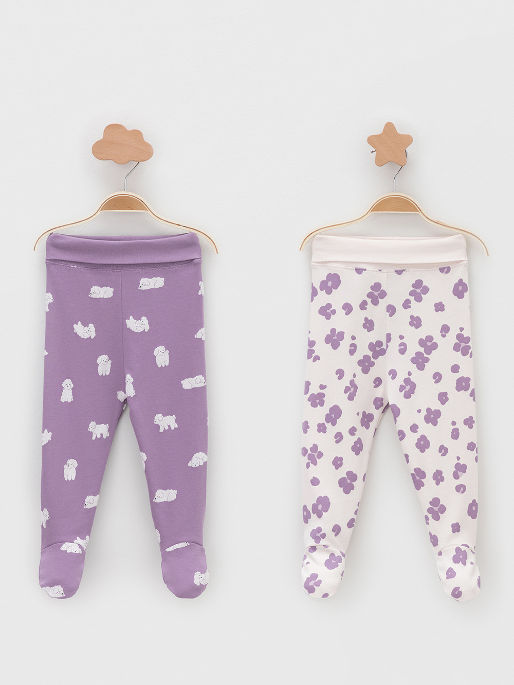 Ползунки для новорожденных, артикул: К 400220-2уп, цвет: фиолетовый