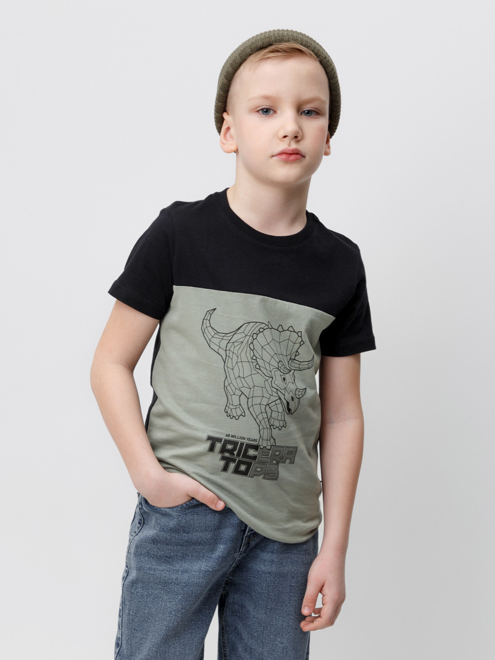 Футболка для мальчика, артикул: КР 302159-1, цвет: зеленый