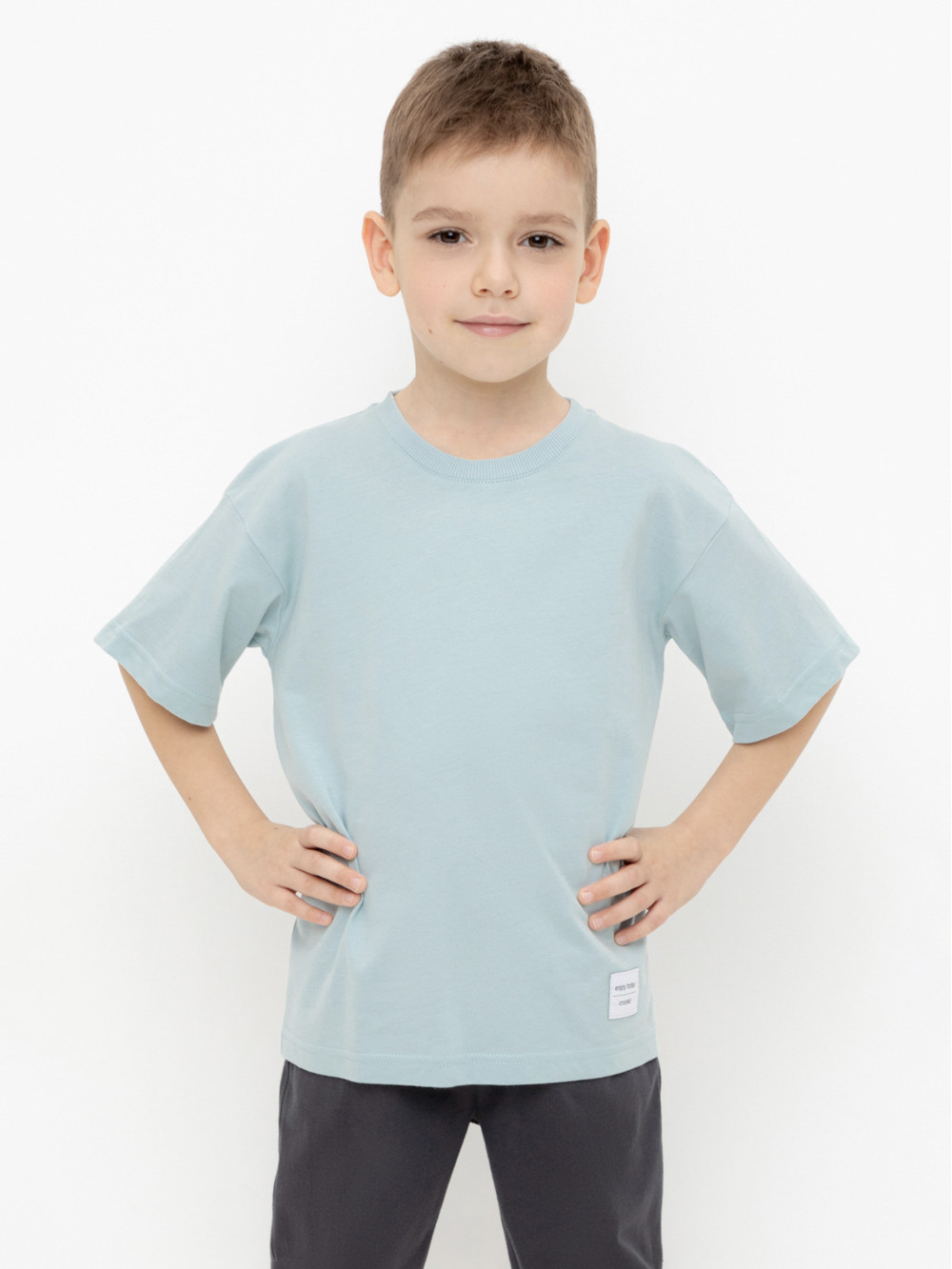 Футболка для мальчика, артикул: КР 302401, цвет: голубой
