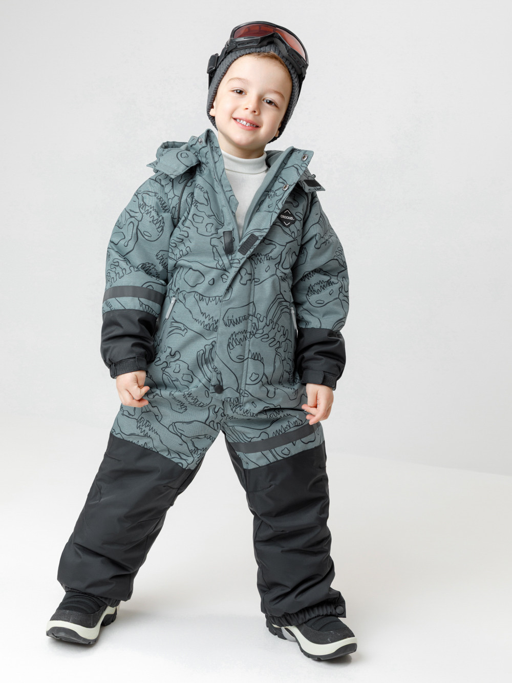 Комбинезоны утепленные для мальчика, артикул: ВК 60130/н/1 ГР, цвет: бирюзовый
