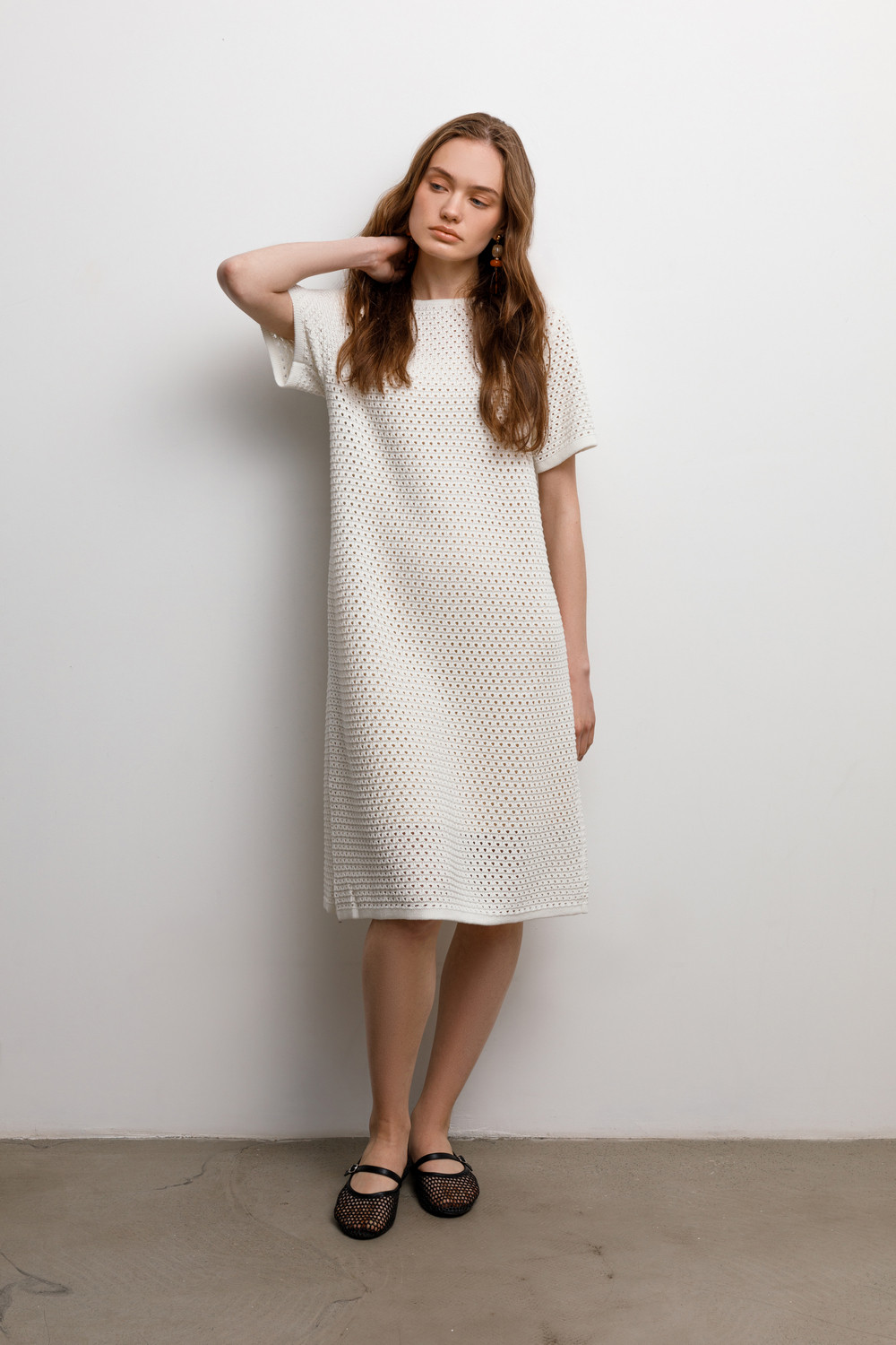 Платья женские для мам, артикул: ЕВ 527, цвет: бежевый