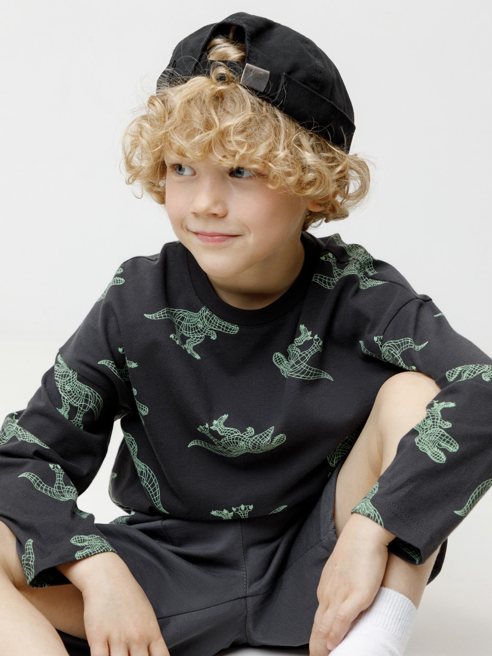 Лонгсливы для мальчика, артикул: КР 302273, цвет: темно-серый