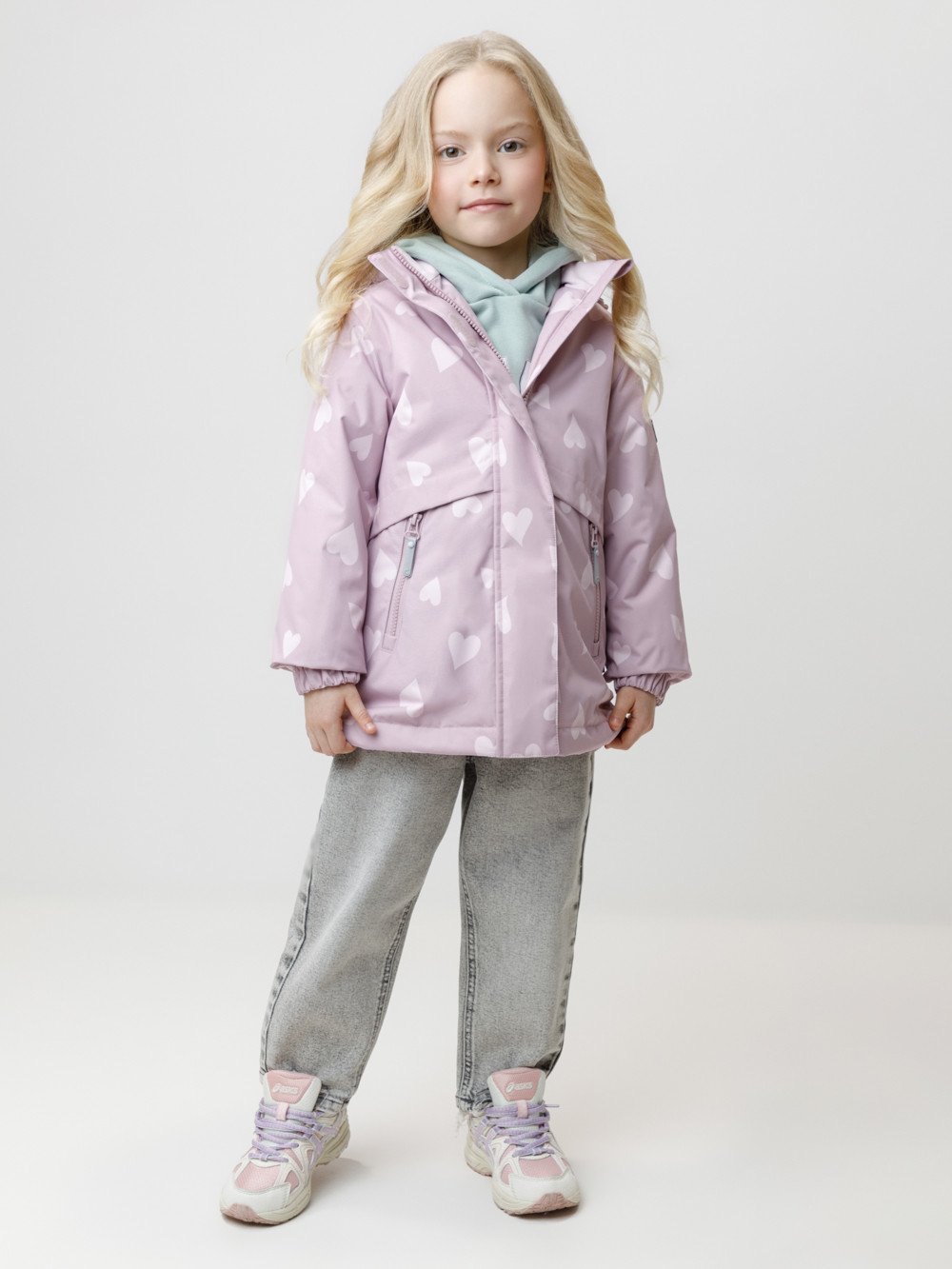 Куртка для девочки, артикул: ВК 32190/н/2 УЗГ, цвет: фиолетовый
