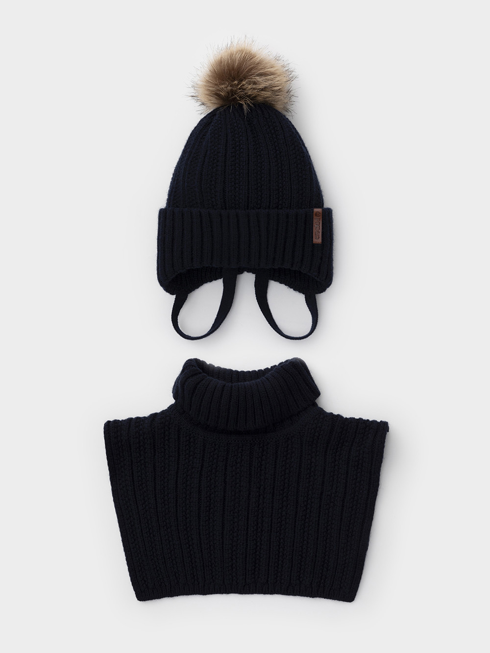 Комплект вязаный для мальчика, артикул: КВ 22014/ш, цвет: синий