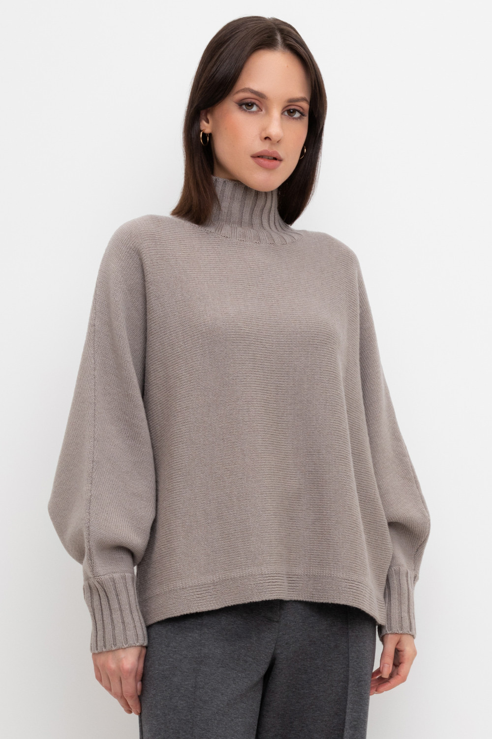 Джемперы женские для мам, артикул: ЕВ 30140/24ш, цвет: светло-серый5