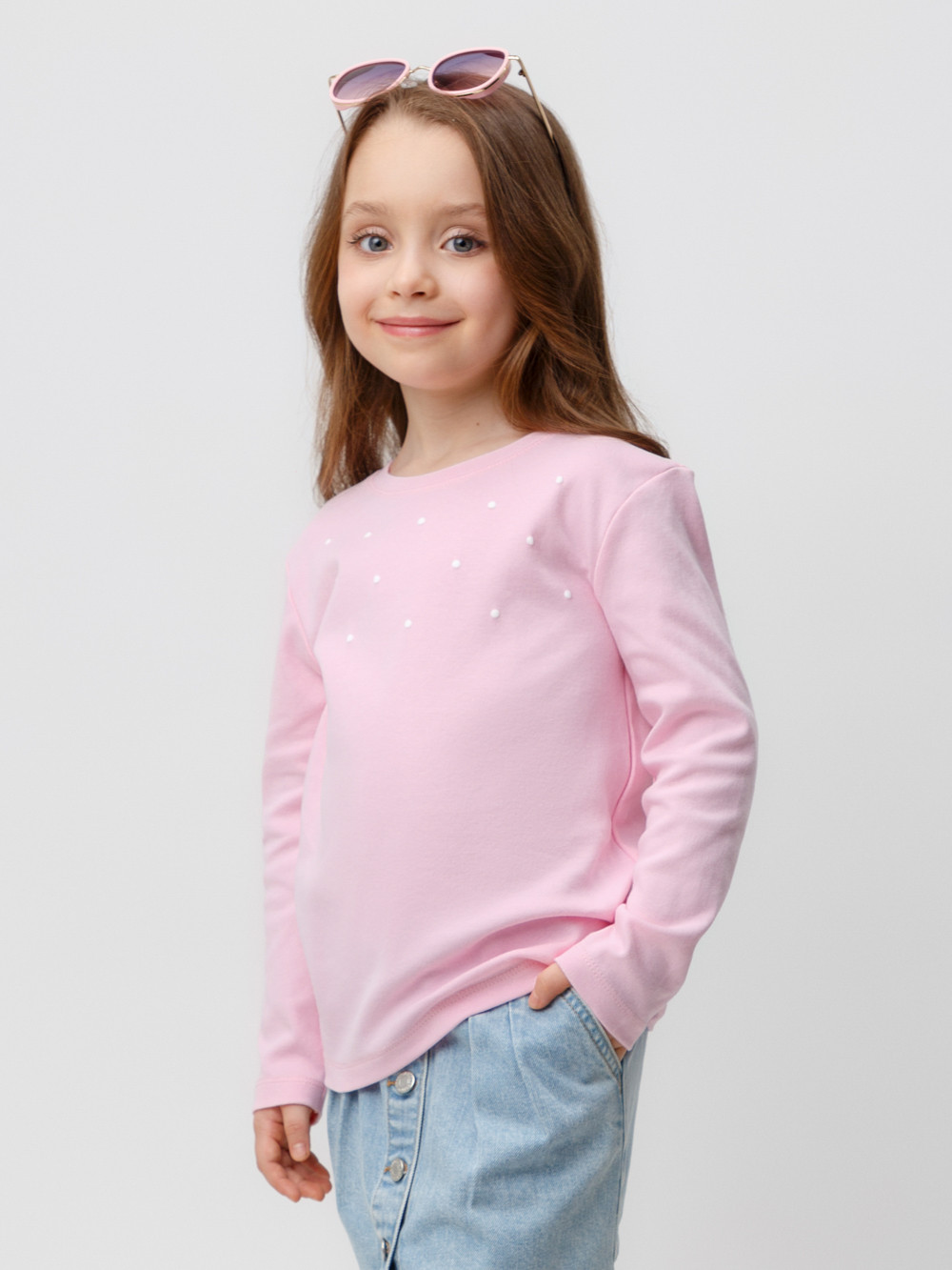 Джемпер для девочки, артикул: К 302294, цвет: розовый