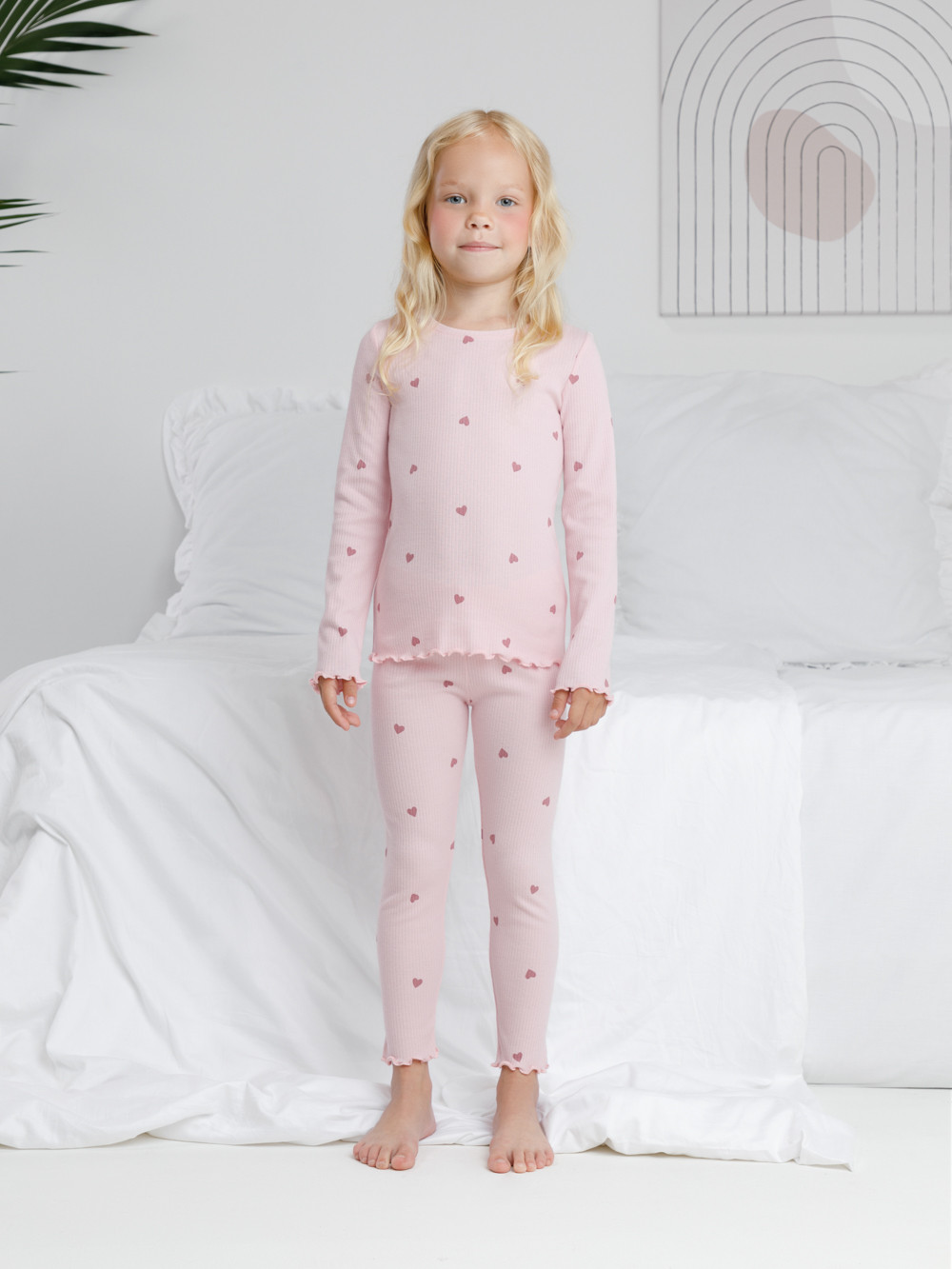 Пижама для девочки, артикул: К 1618, цвет: розовый