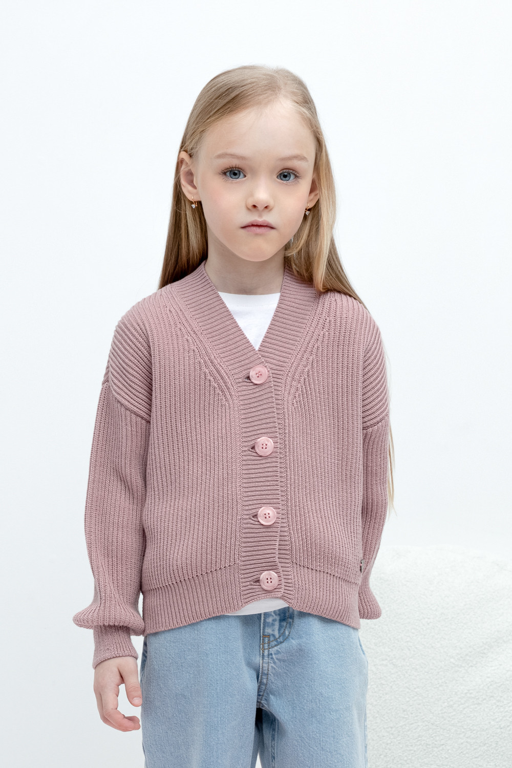 Жакет для девочки, артикул: КВ 30151, цвет: розовый