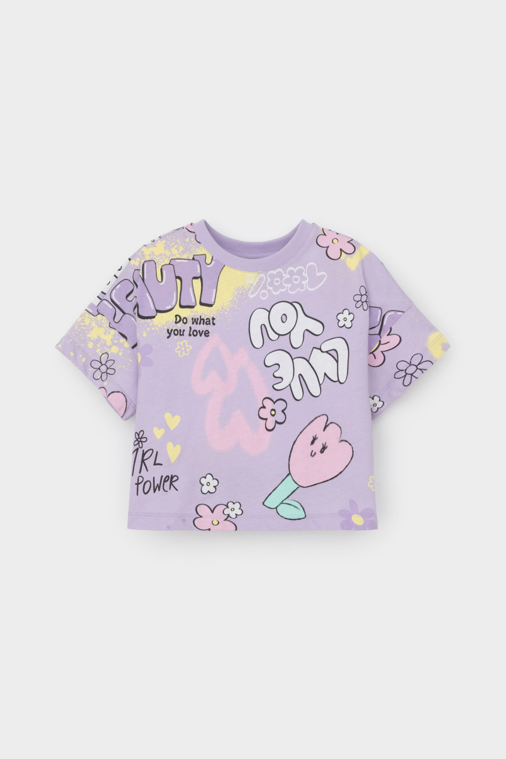 Футболка для девочки, артикул: КР 302695-1, цвет: фиолетовый
