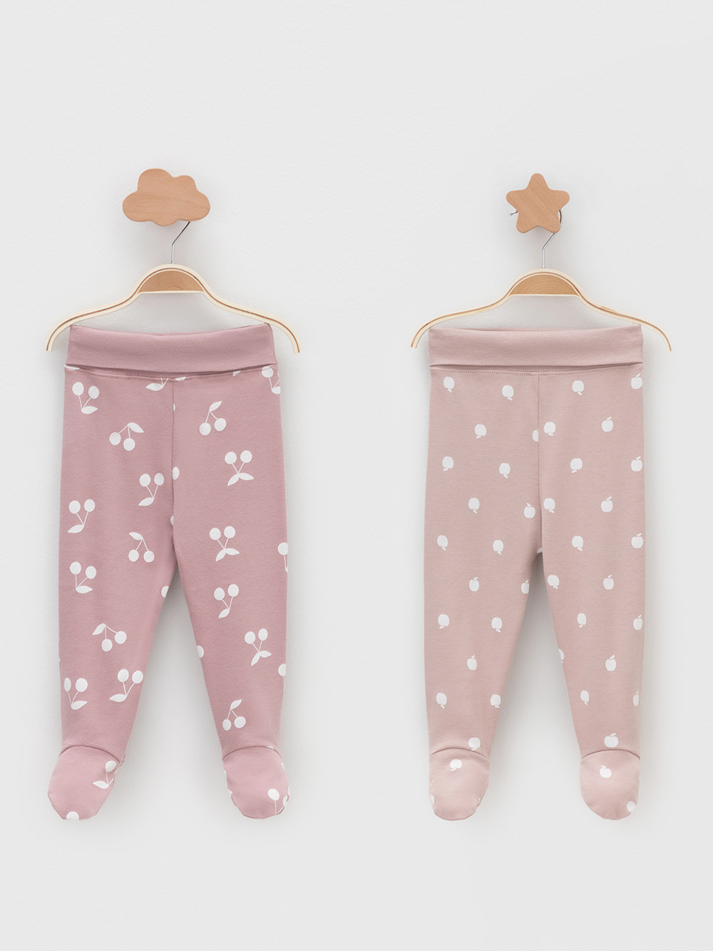 Ползунки для новорожденных, артикул: К 400220-2уп, цвет: розовый