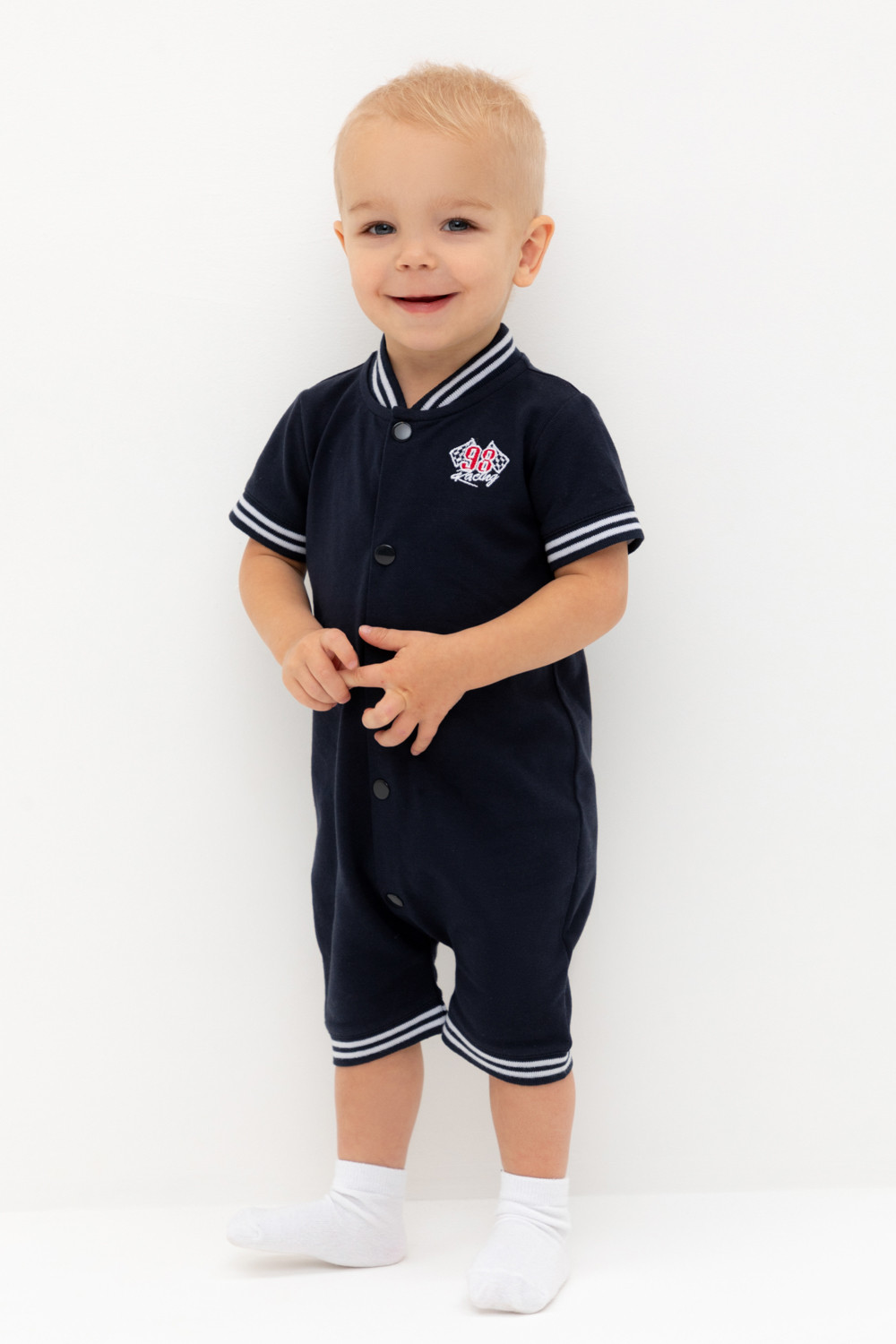 Полукомбинезон для мальчика, артикул: КР 6547, цвет: темно-синий