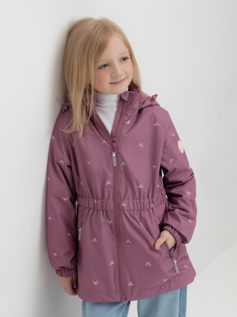 Куртка для девочки, артикул: ВК 32123/н/6 УЗГ, цвет: бордовый