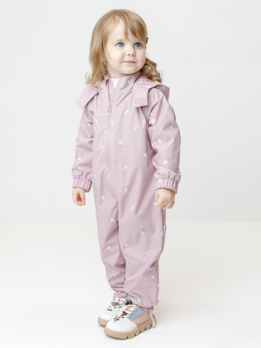 Комбинезоны утепленные для девочки, артикул: ВК 60088/н/15 Ал, цвет: розовый