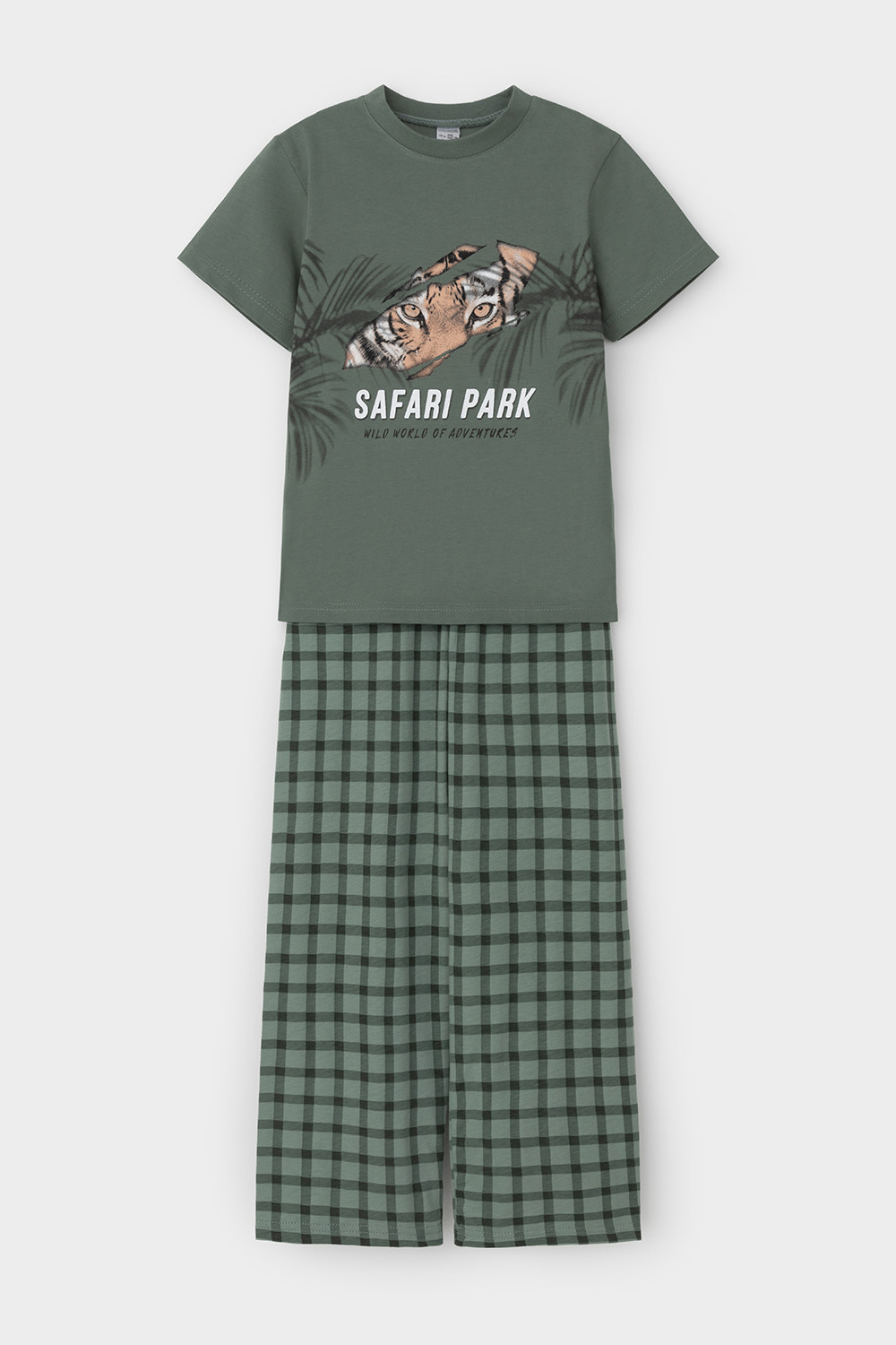 Пижама для мальчика, артикул: К 1599-1, цвет: зеленый