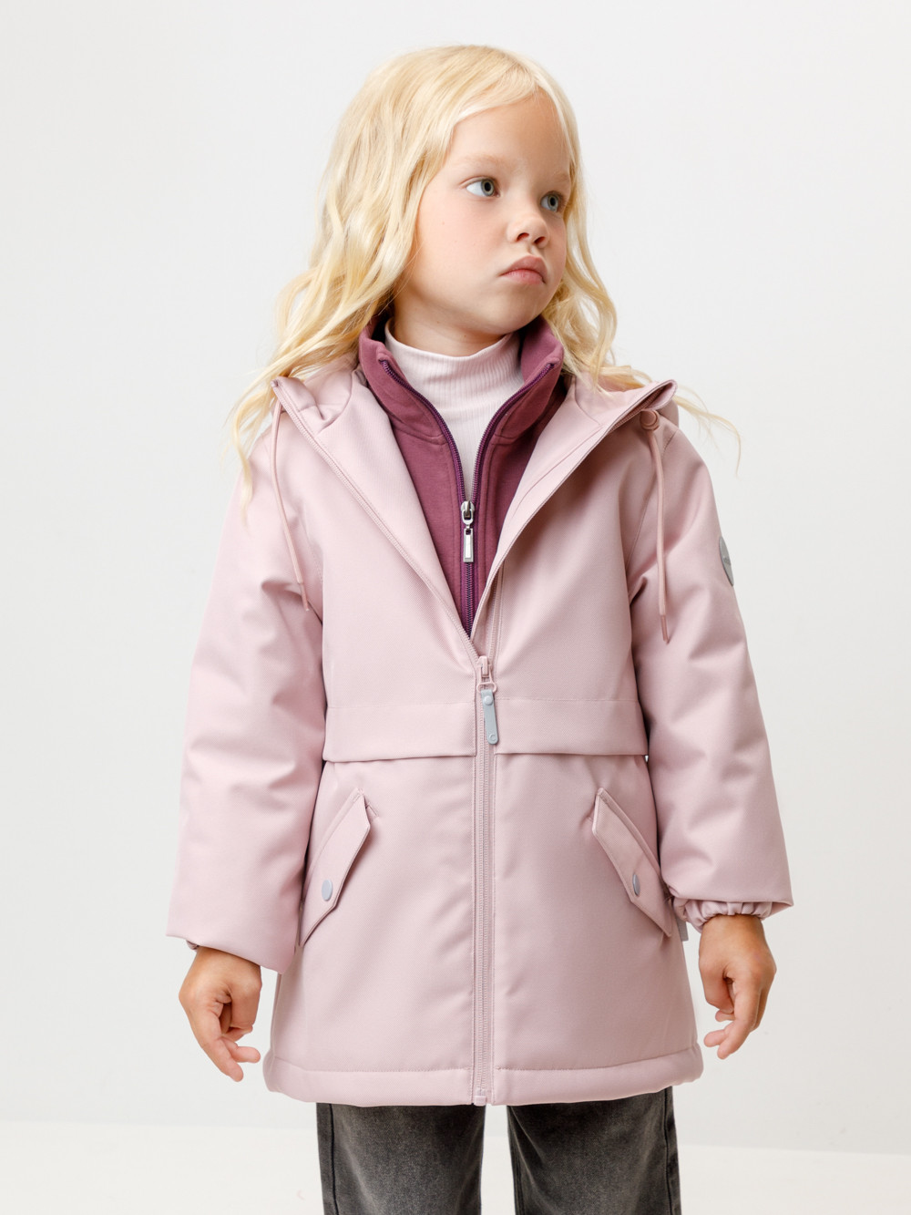 Куртка для девочки, артикул: ВК 32179/1 УЗГ, цвет: розовый