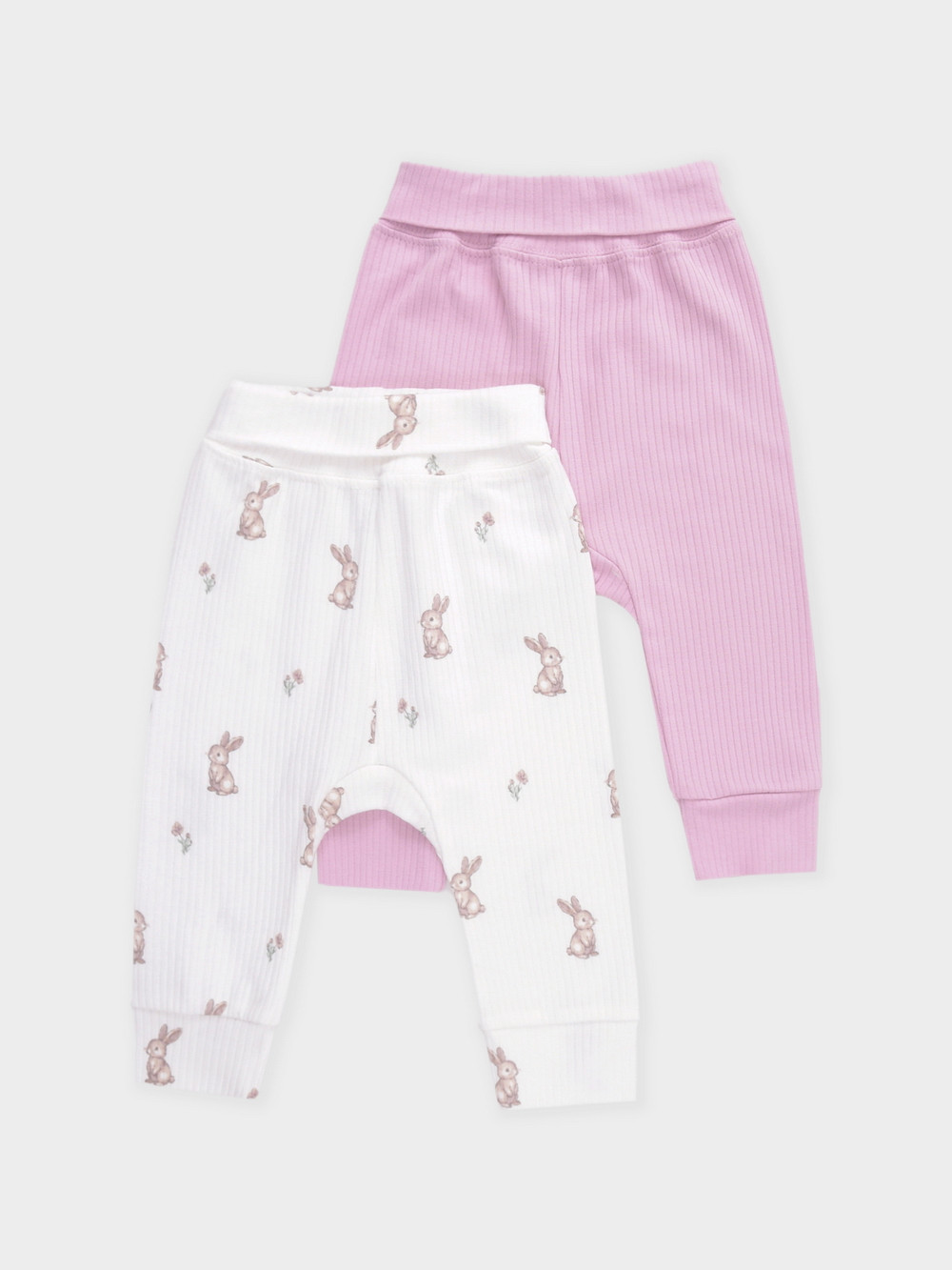 Брюки для новорожденных, артикул: К 400715-2уп, цвет: розовый