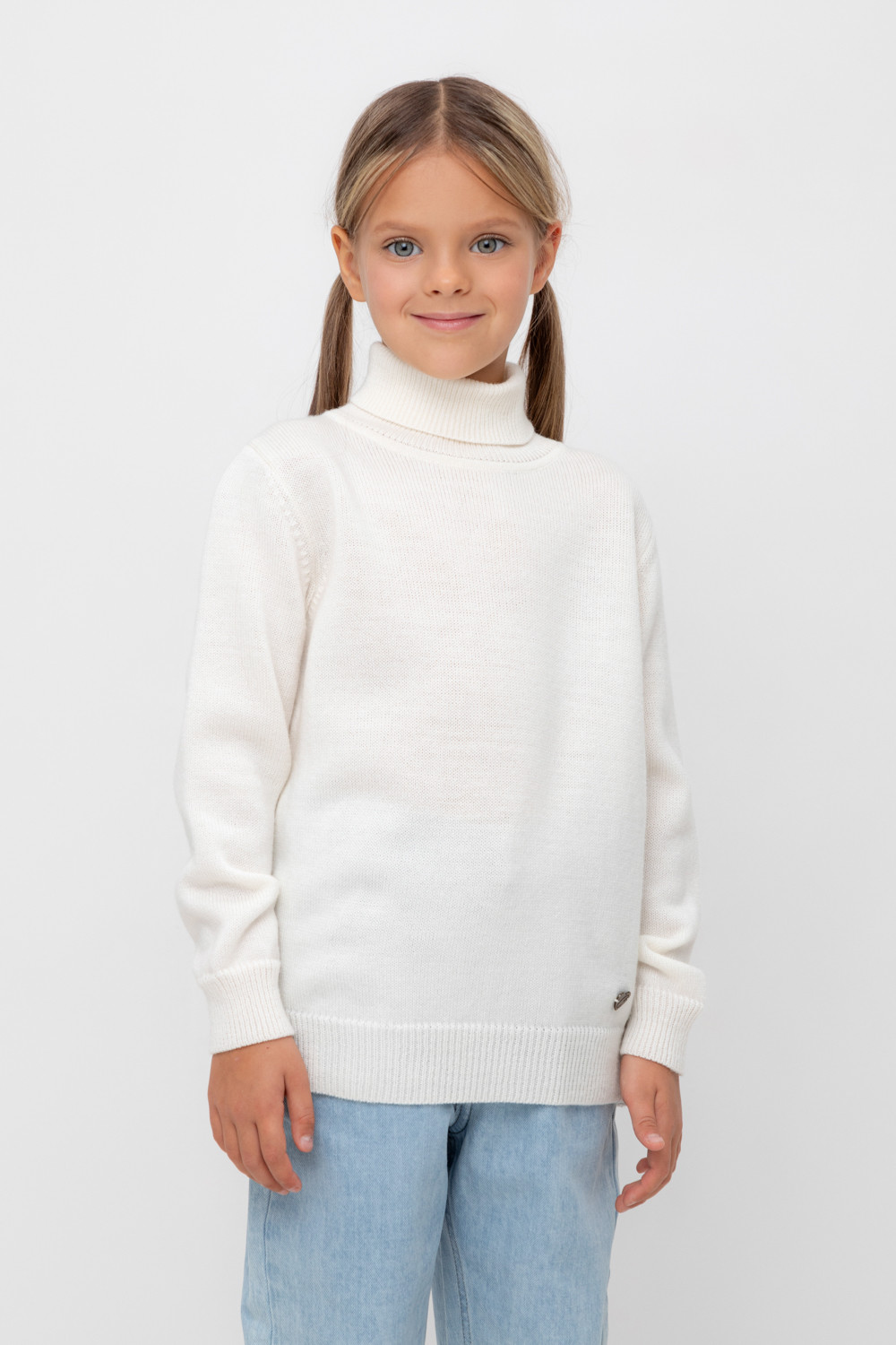 Джемпер для девочки, артикул: КВ 30147/24ш, цвет: бежевый