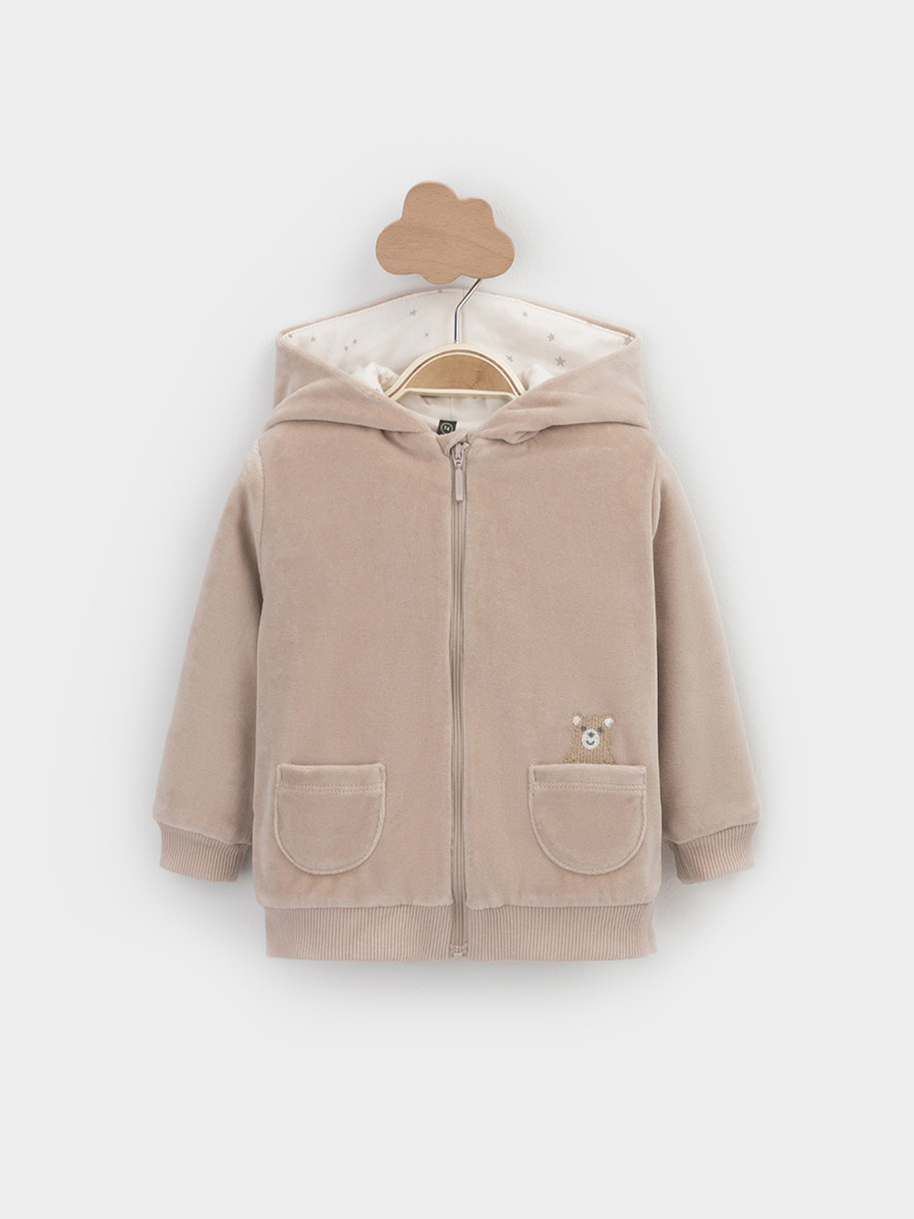 Джемпер для новорожденных, артикул: К 302662, цвет: светло-бежевый