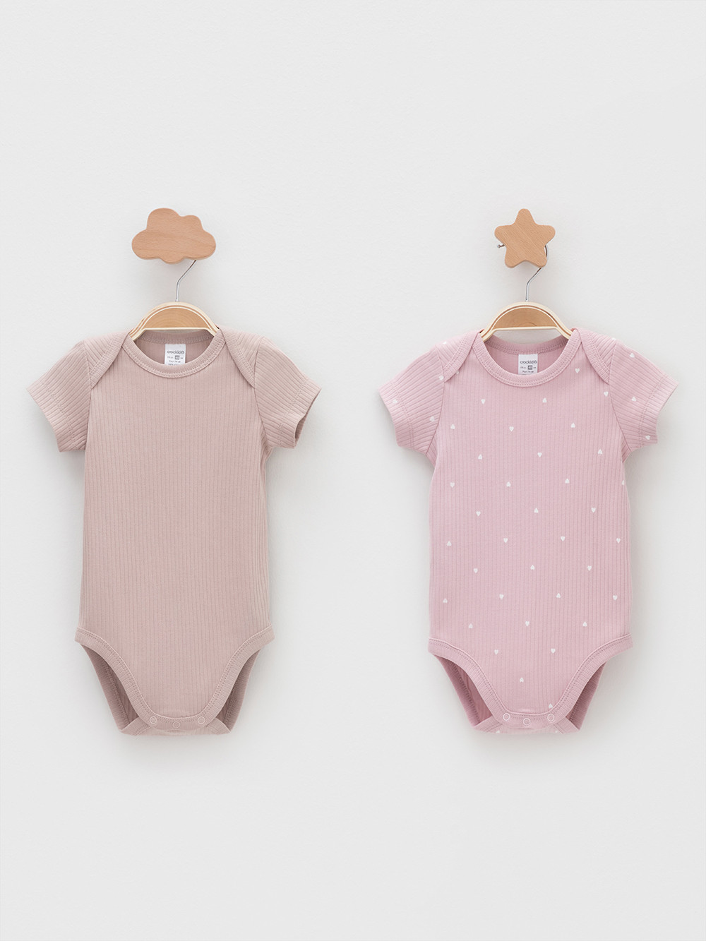 Боди для новорожденных, артикул: К 6525-2уп, цвет: розовый