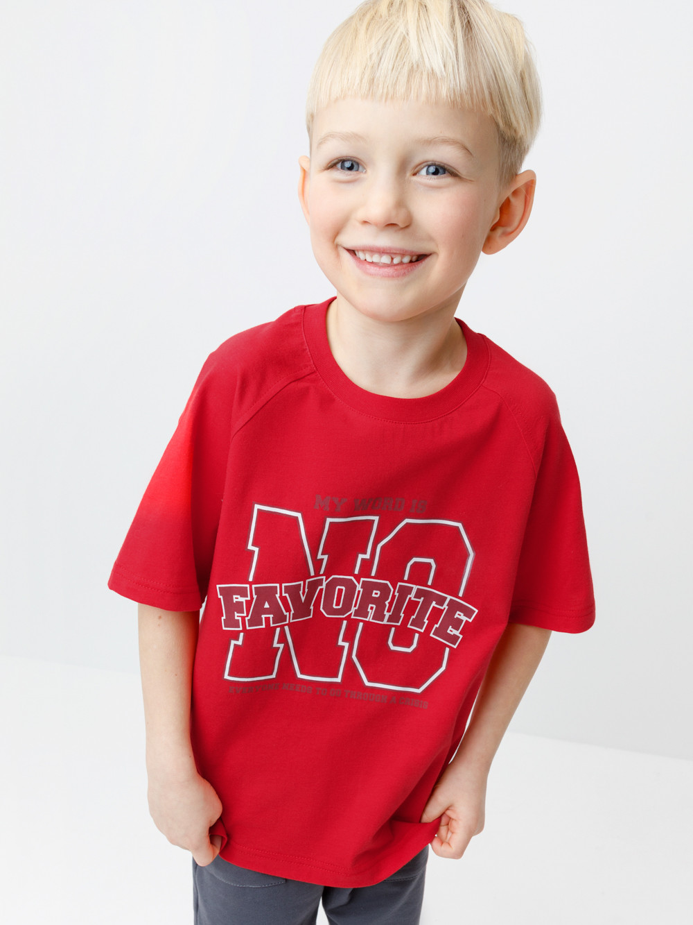 Футболка для мальчика, артикул: КР 303026, цвет: красный