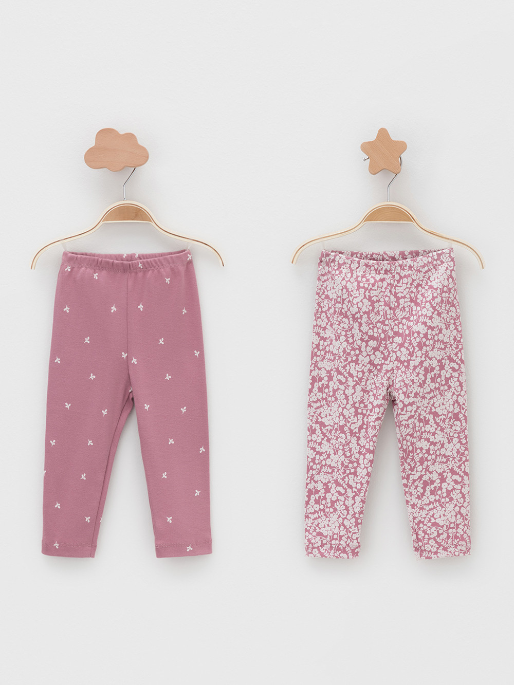Брюки для новорожденных, артикул: К 400785-2уп, цвет: розовый