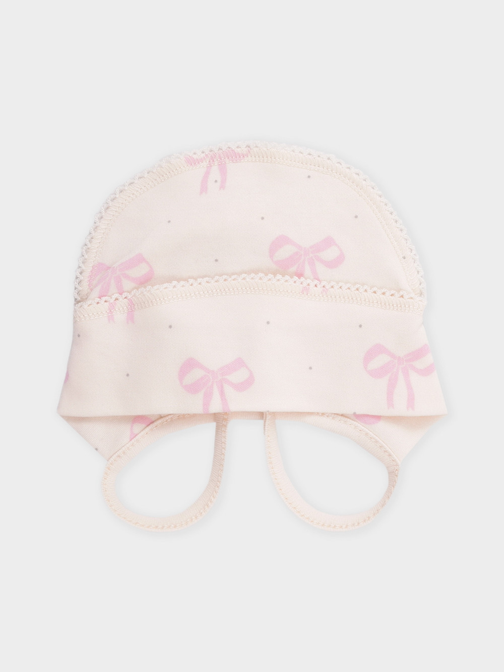 Шапочка ясельная для новорожденных, артикул: К 8176, цвет: сахар