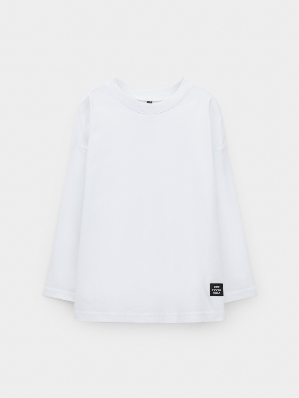 Лонгсливы для мальчика, артикул: МП 302894, цвет: белый