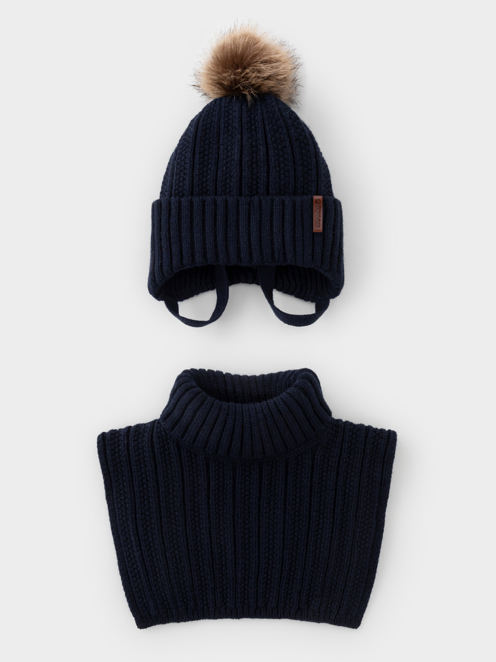 Комплект вязаный для мальчика, артикул: КВ 22014/ш, цвет: синий