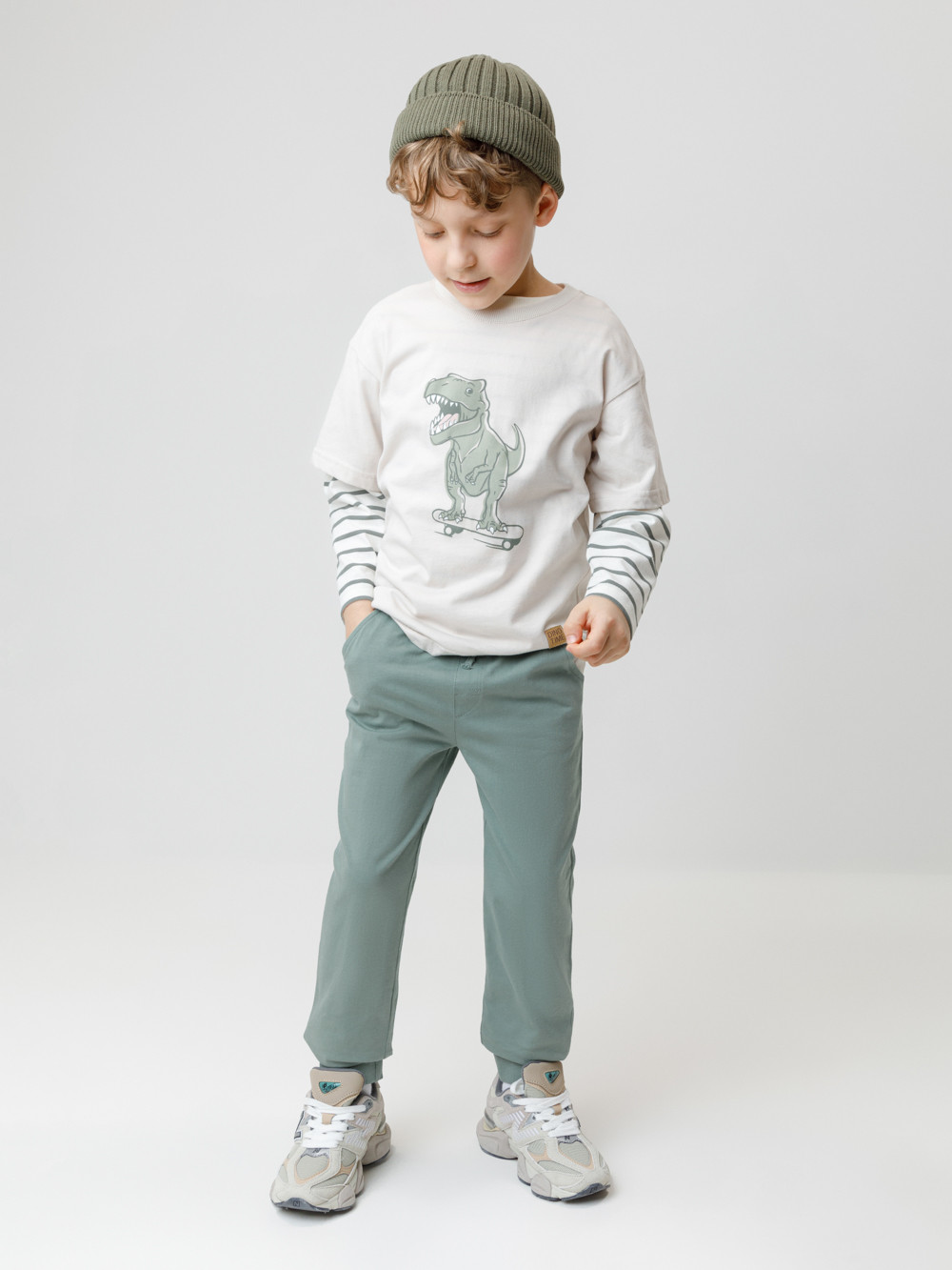 Брюки для мальчика, артикул: КР 400633, цвет: зеленый