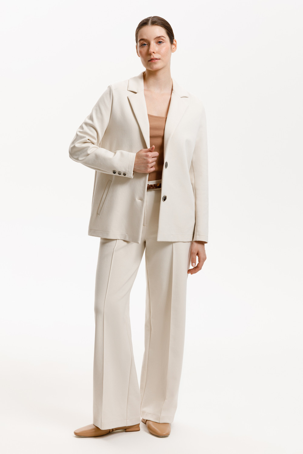 Жакеты, куртки женские для мам, артикул: ЕВТ 3291, цвет: светло-бежевый