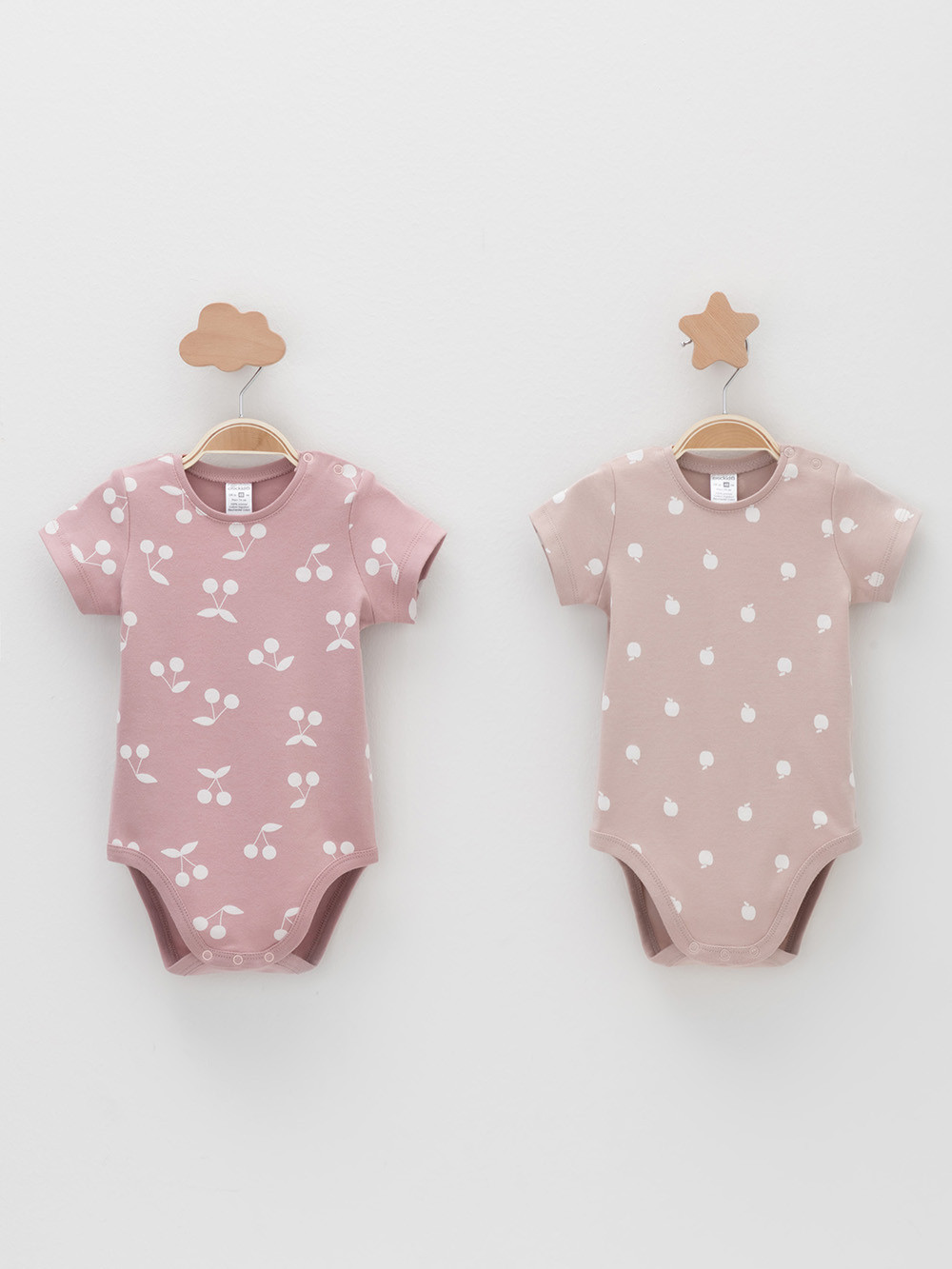 Боди для новорожденных, артикул: К 6073-2уп, цвет: розовый