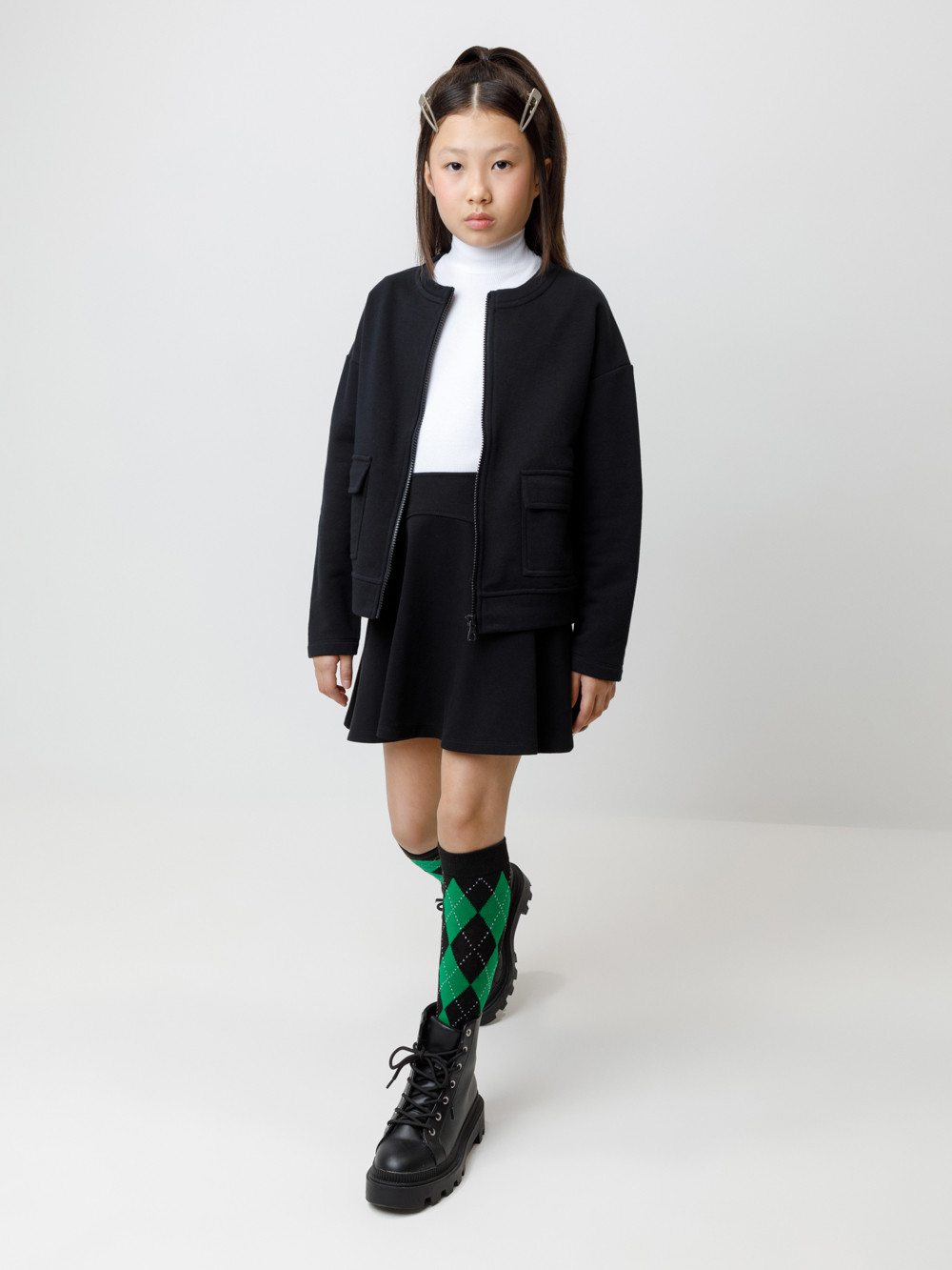 Юбка для девочки, артикул: К 7148, цвет: черный