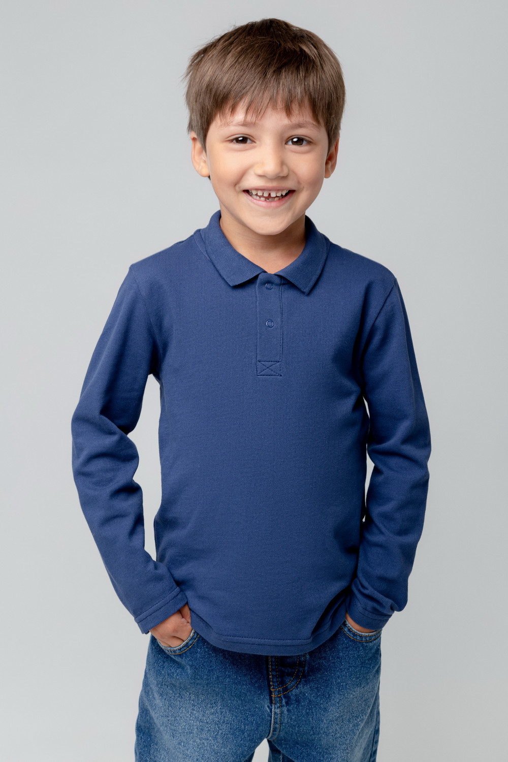 Джемпер для мальчика, артикул: К 302109, цвет: темно-синий