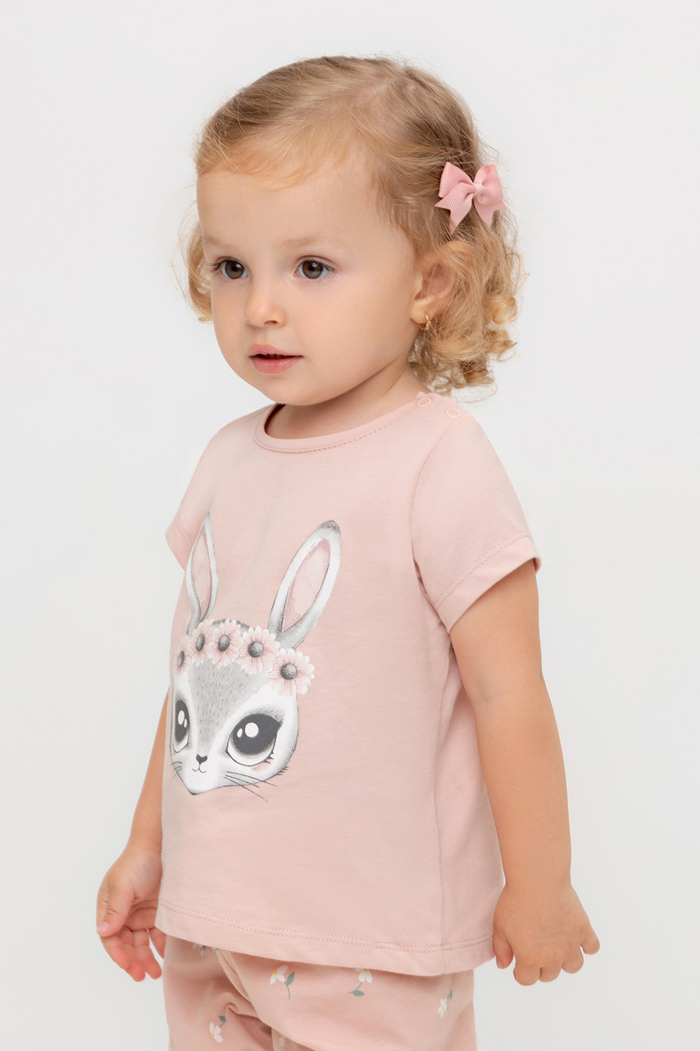 Футболка для девочки, артикул: КР 302702, цвет: розовый