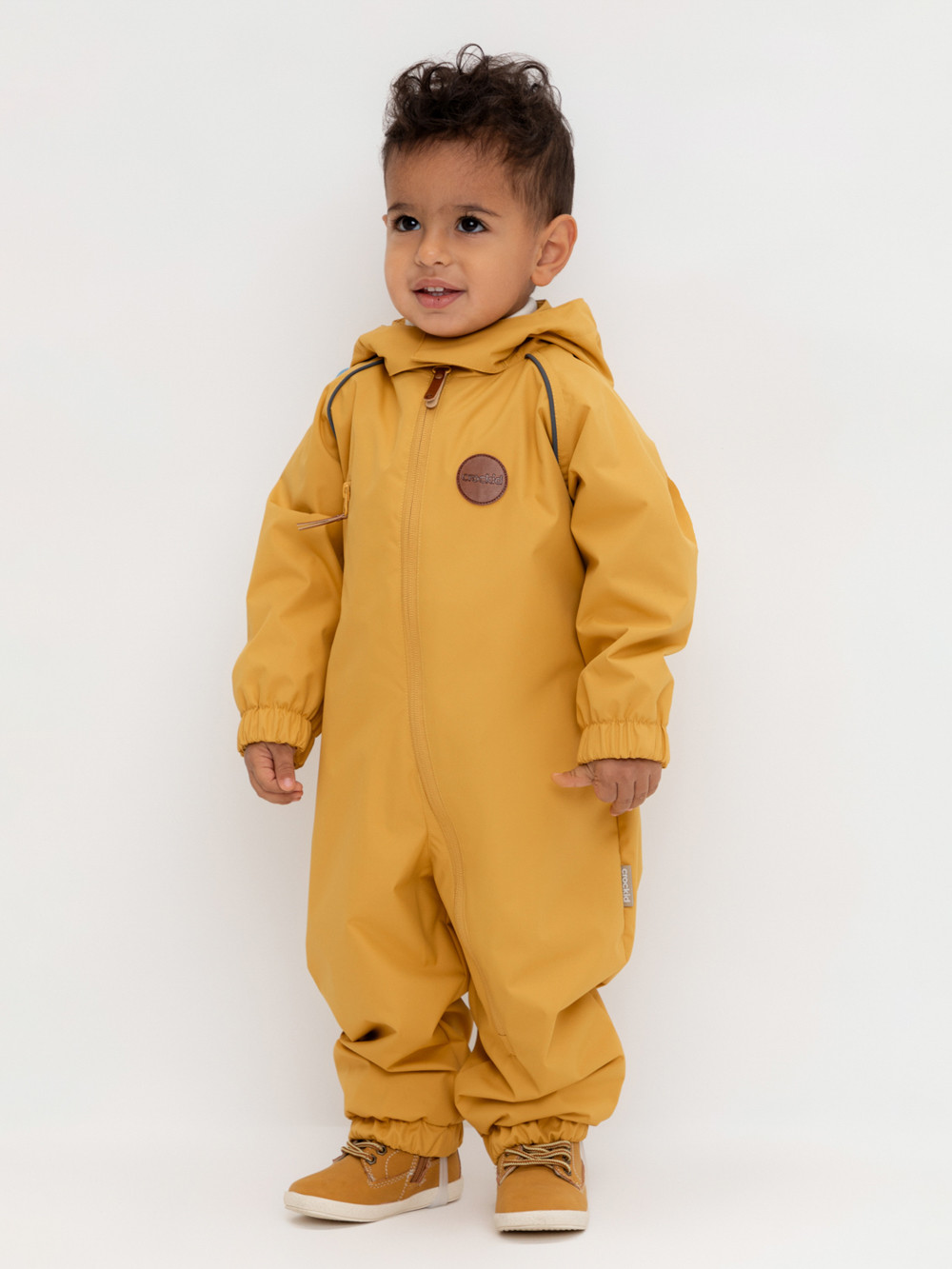 Комбинезоны утепленные для мальчика, артикул: ВК 60091/4 Ал, цвет: желтый