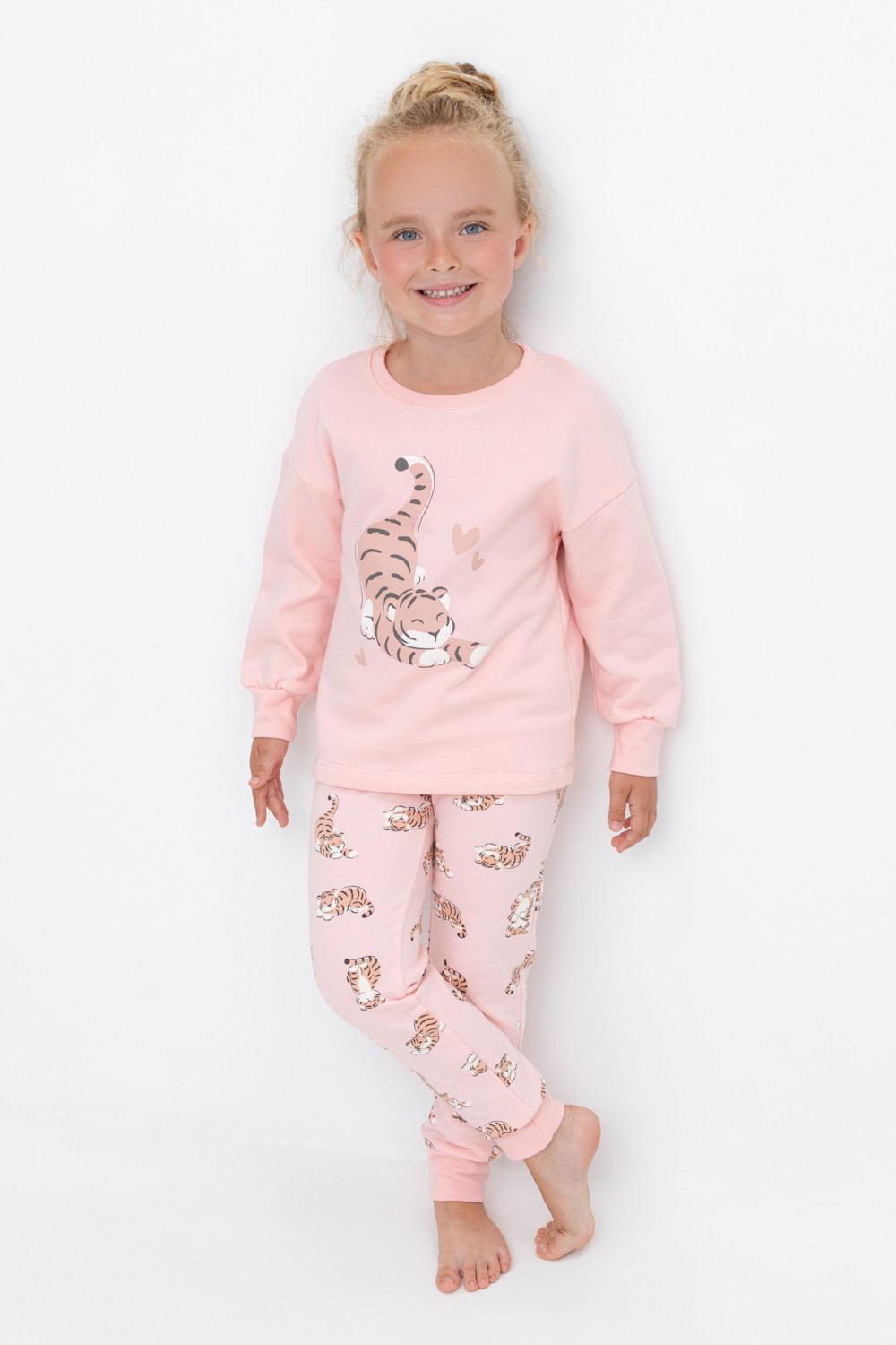 Пижама для девочки, артикул: К 1567, цвет: розовый