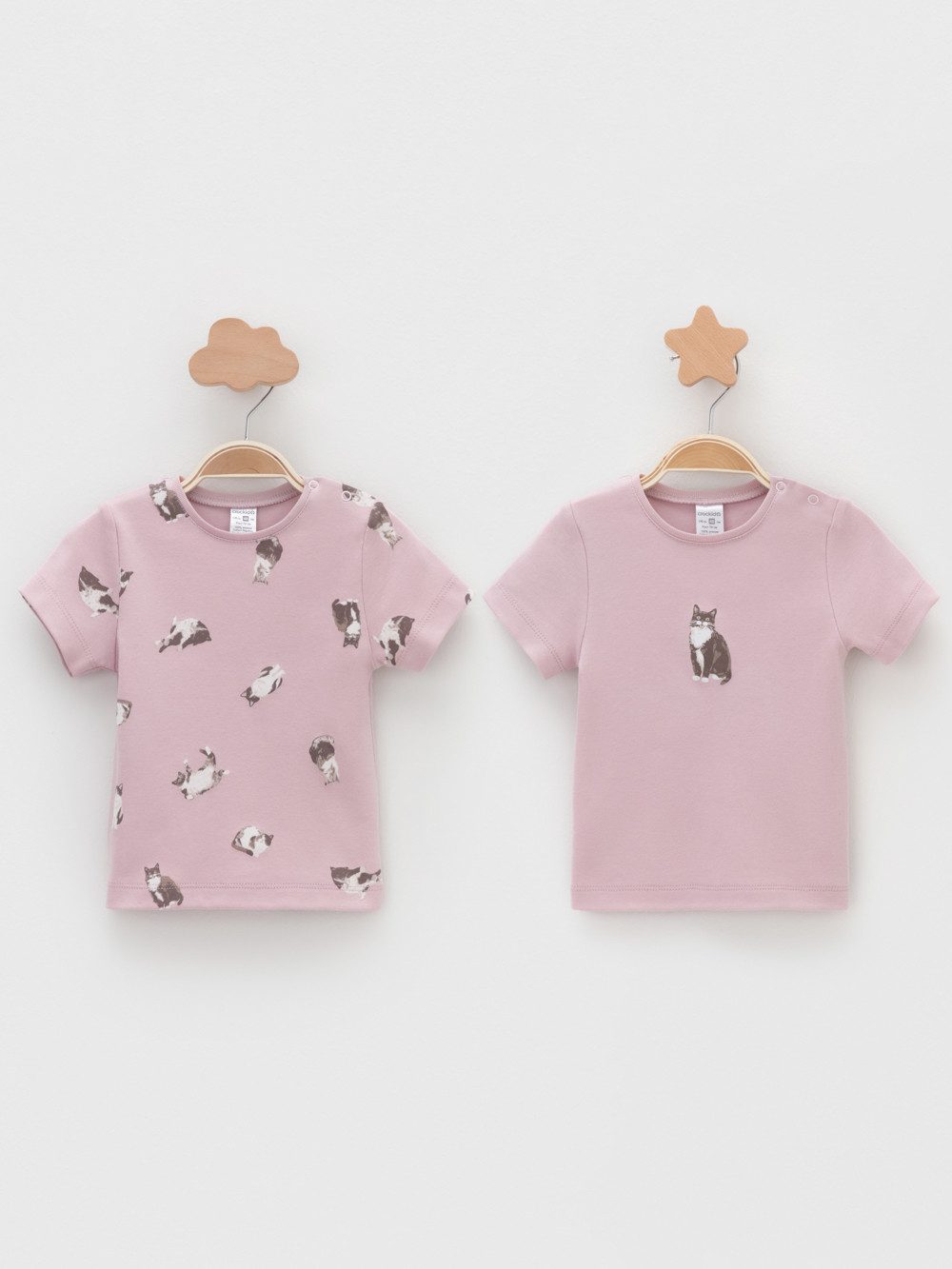 Футболка для новорожденных, артикул: К 301156-2уп, цвет: розовый