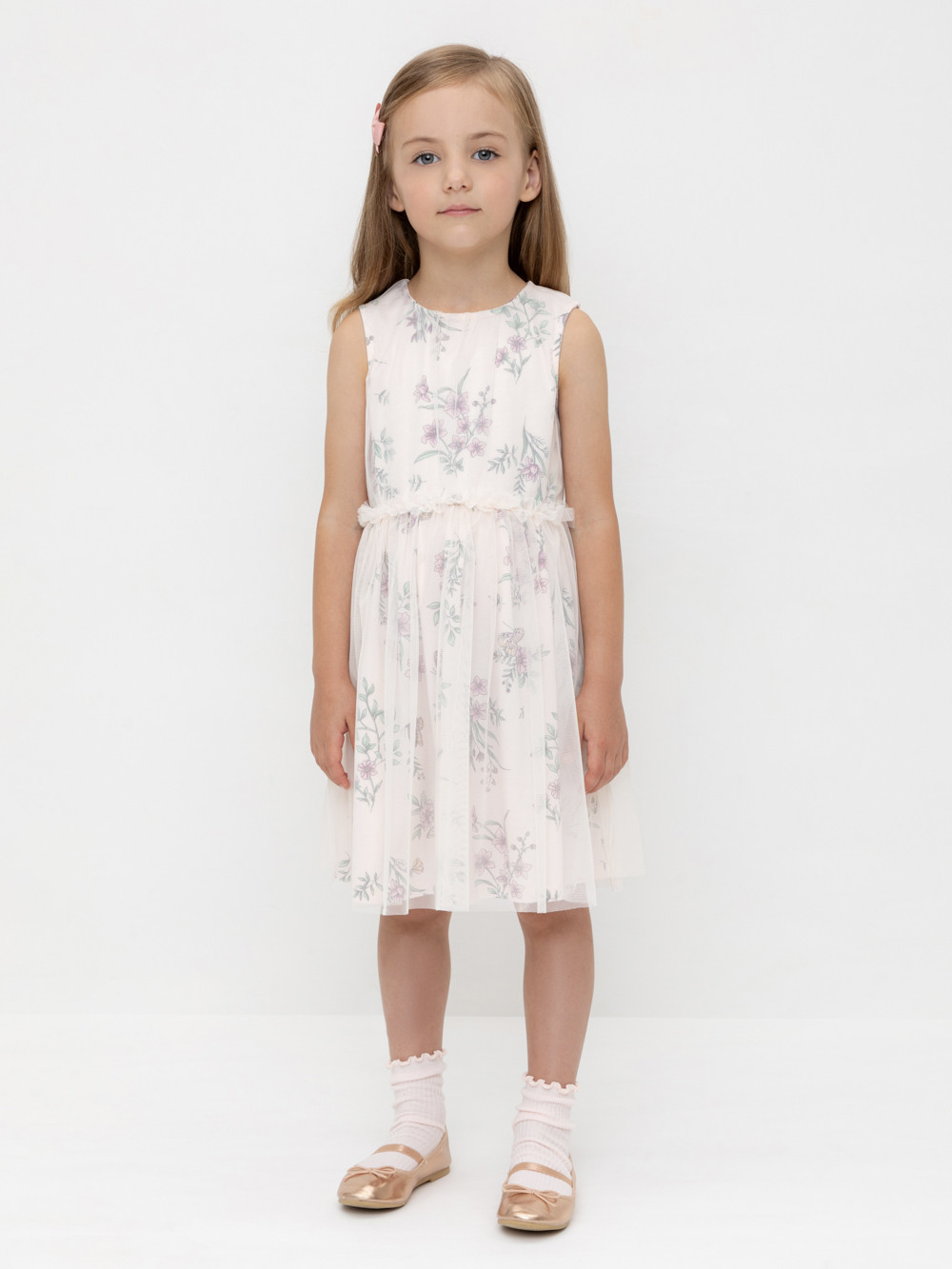Платье для девочки, артикул: КР 5734, цвет: розовый