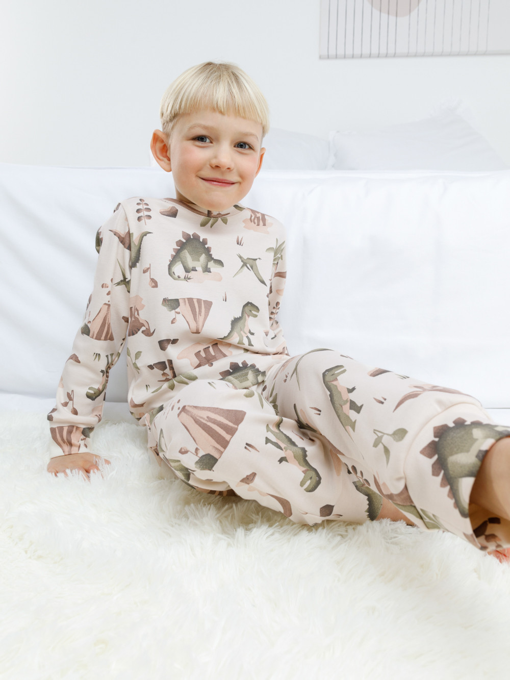 Пижама для мальчика, артикул: К 1552, цвет: сахар