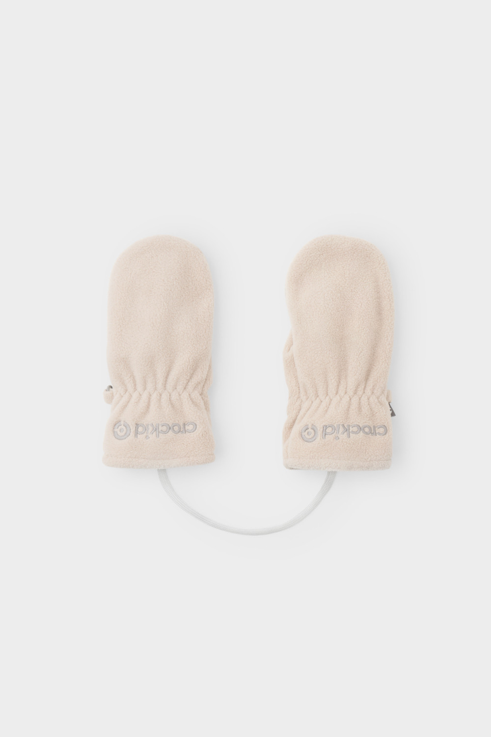 Рукавицы для девочки, артикул: ФЛ 10000/25/53 ГР, цвет: светло-бежевый