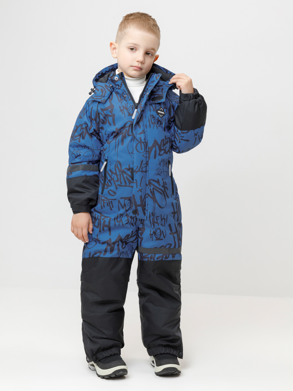 Комбинезоны утепленные для мальчика, артикул: ВК 60100/н/8 ГР, цвет: голубой